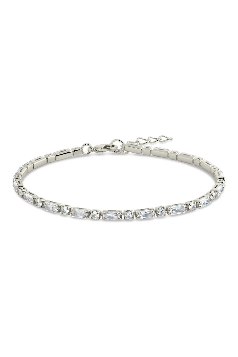 Georgia Cubic Zirconia Tennis Bracelet, Alternate, color, SILVER