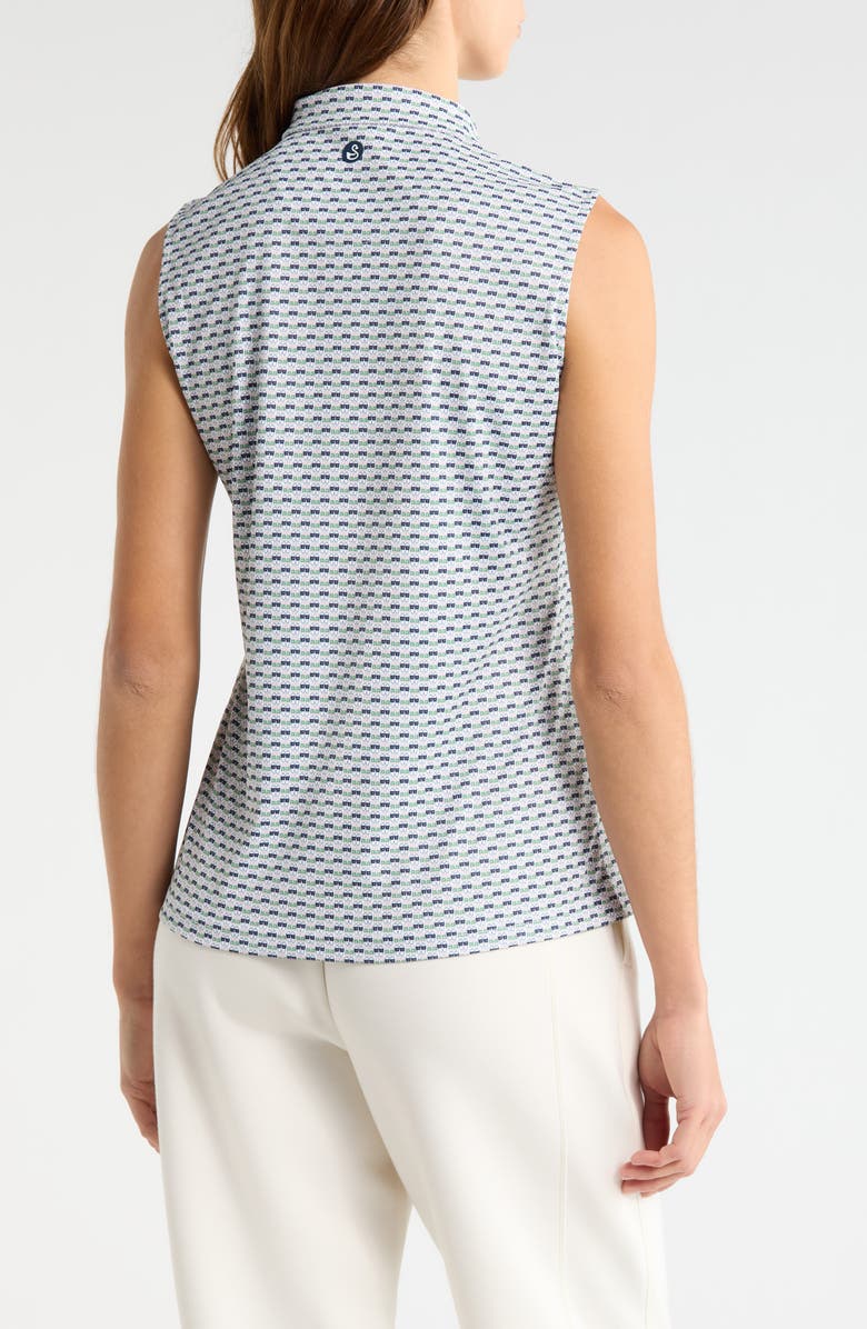 Swannies Grace Sleeveless Polo Top, Alternate, color, Navy