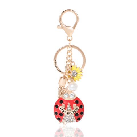Lucky Ladybug Charm Travel Keychain