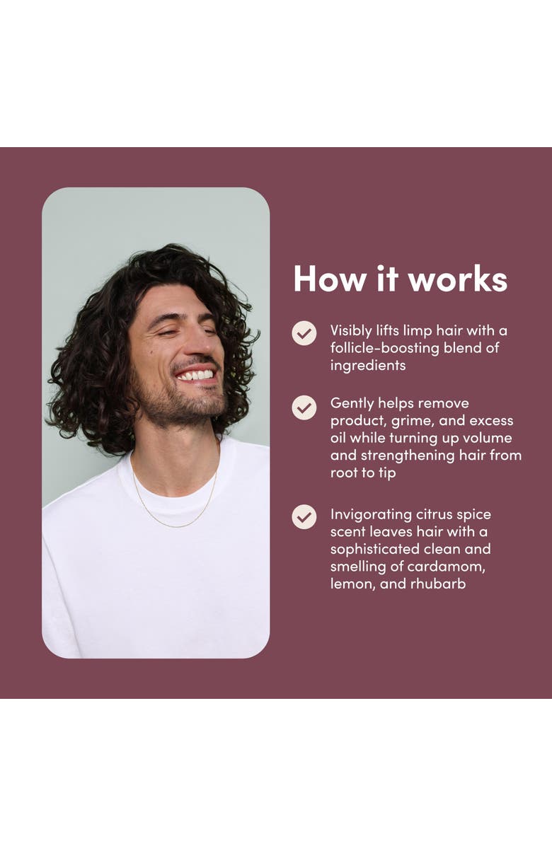 HIMS & HERS Max Volume Shampoo Volumizing, Shine-Enhancing, Biotin-Infused Citrus Spice Formula, Alternate, color, Beige