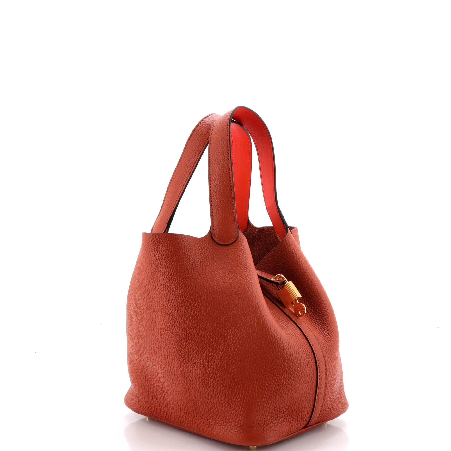 Eclat Picotin Lock Bag Clemence MM, Alternate, color, Brown