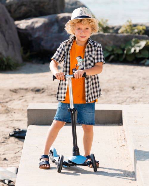 Deux Par Deux Baby Boy's Denim Short Dark Denim Blue In Dark Denim Blue