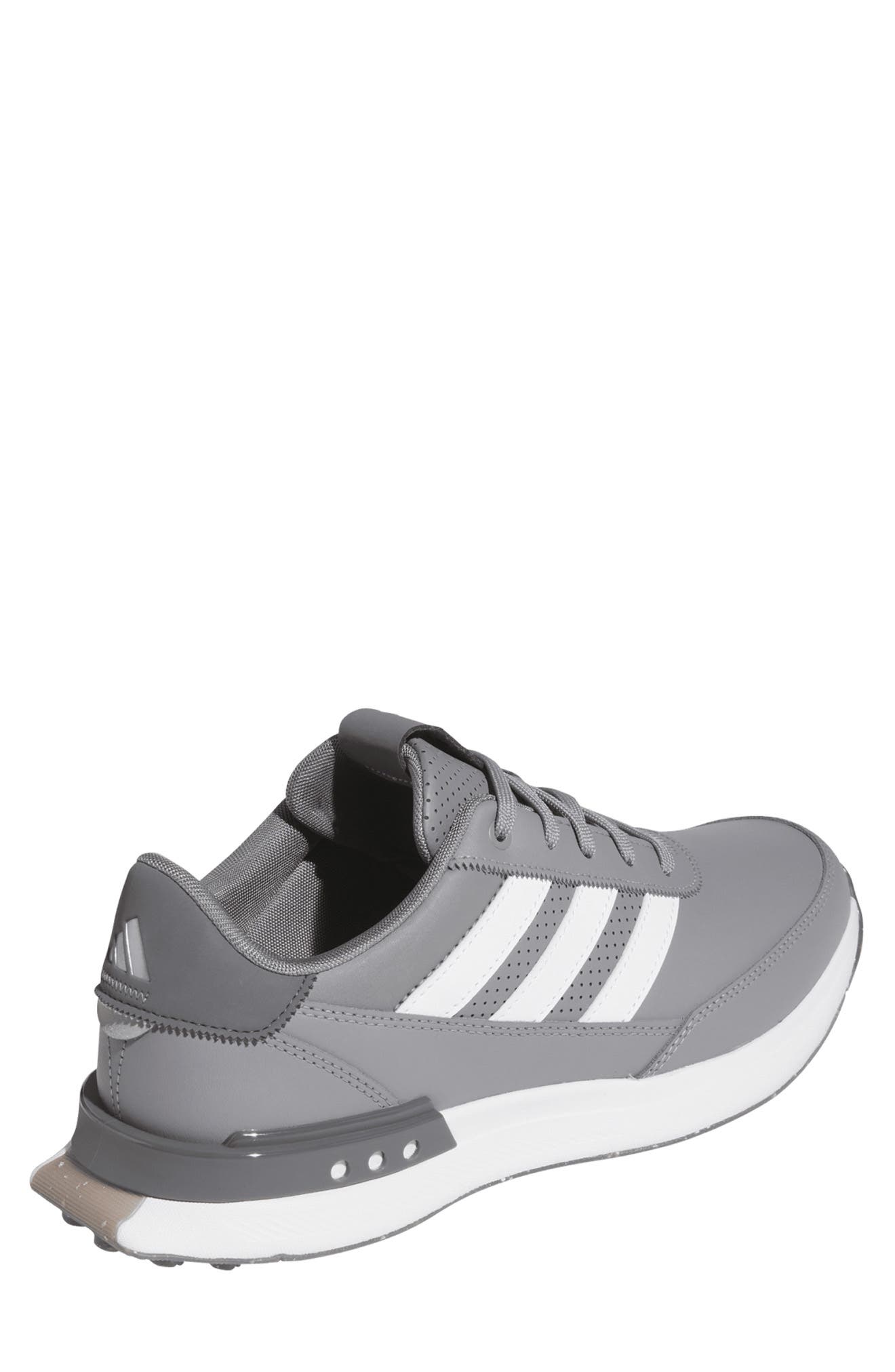 adidas S2G 24 Waterproof Leather Spikeless Golf Shoe, Alternate, color, Grethr/Ftw