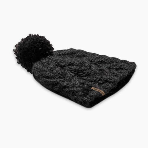 Turtle Fur Millie Wool Pom Beanie In Black