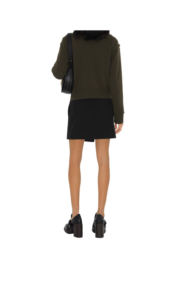 Burberry Wool Mini Skirt, Alternate, color, 
