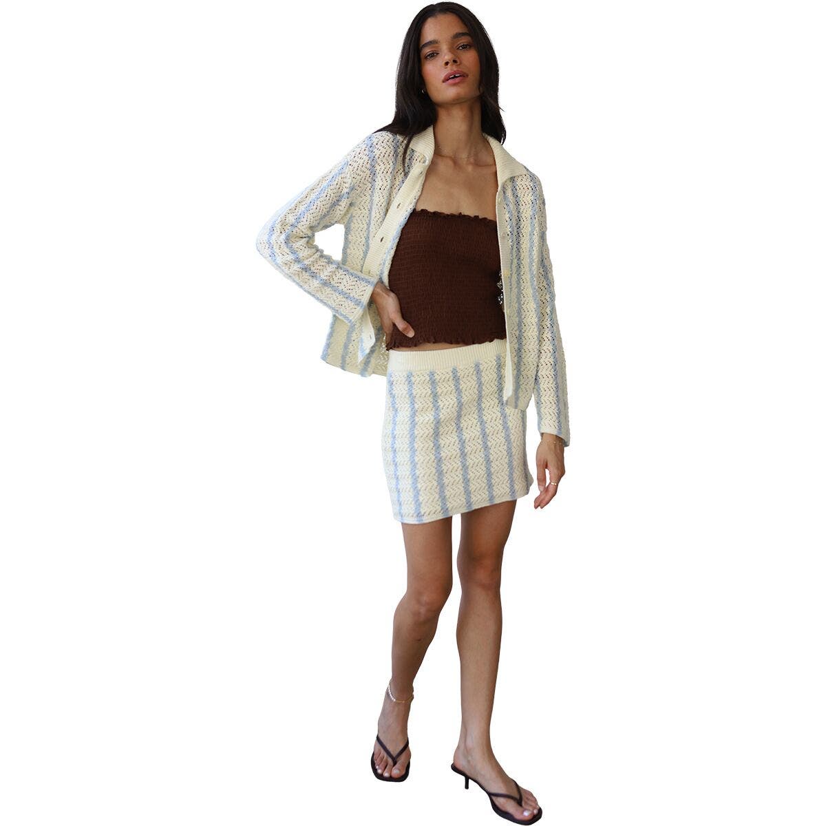 Sienna Crochet Button Down Top - Women's - image 2