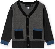 Hopscotch Knit Cardigan with Center Front Button