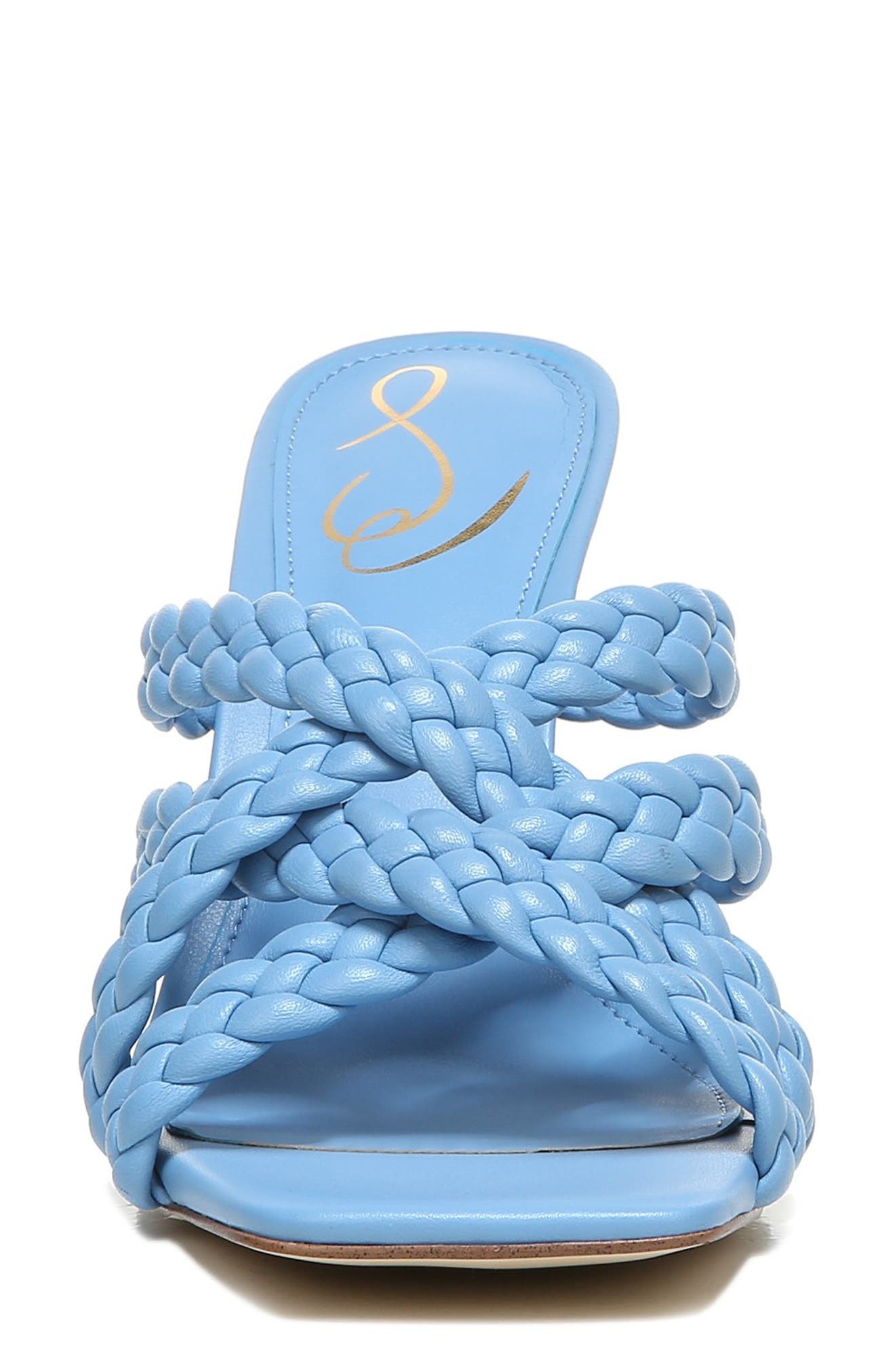 Marjorie Slide Sandal, Alternate, color, BLUE LEATHER