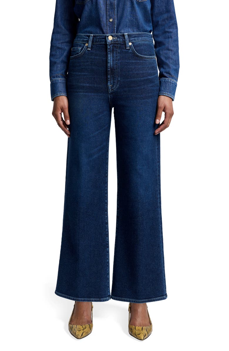 7 For All Mankind Jo Ultra High Rise Wide Leg Jeans, Main, color, Paradise Cove