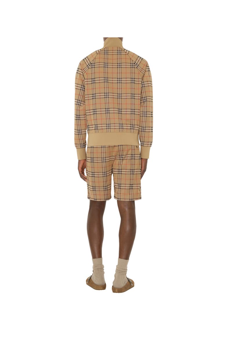 Burberry Check Track Jacket, Alternate, color, Sand