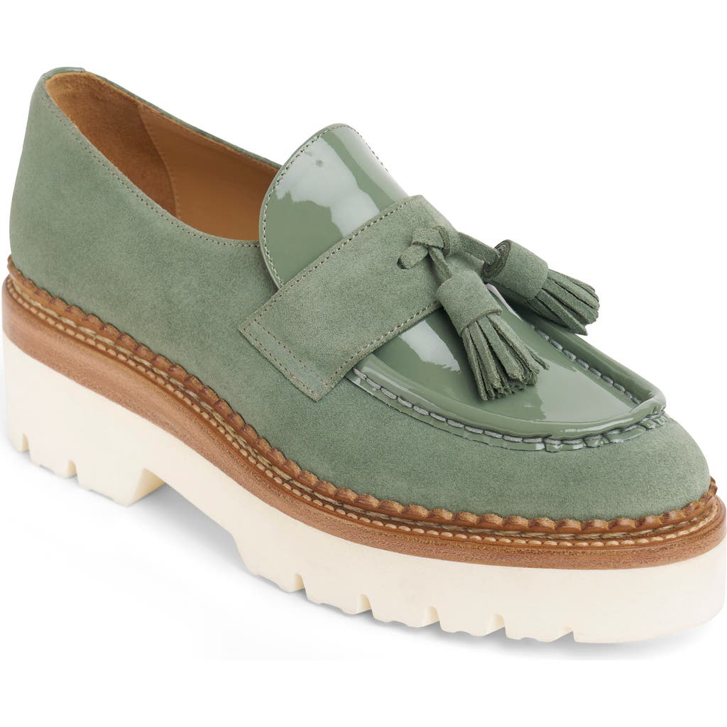 The Office Of Angela Scott Ms. Kelly Platform Loafer In Green