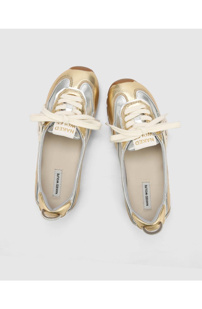 Naked Wolfe Absolute Flat, Alternate, color, Silver/Gold