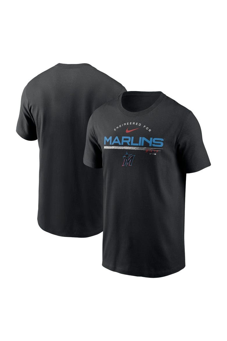 Men's Nike Black Miami Marlins Team Engineered Performance T-Shirt, Main, color, Black