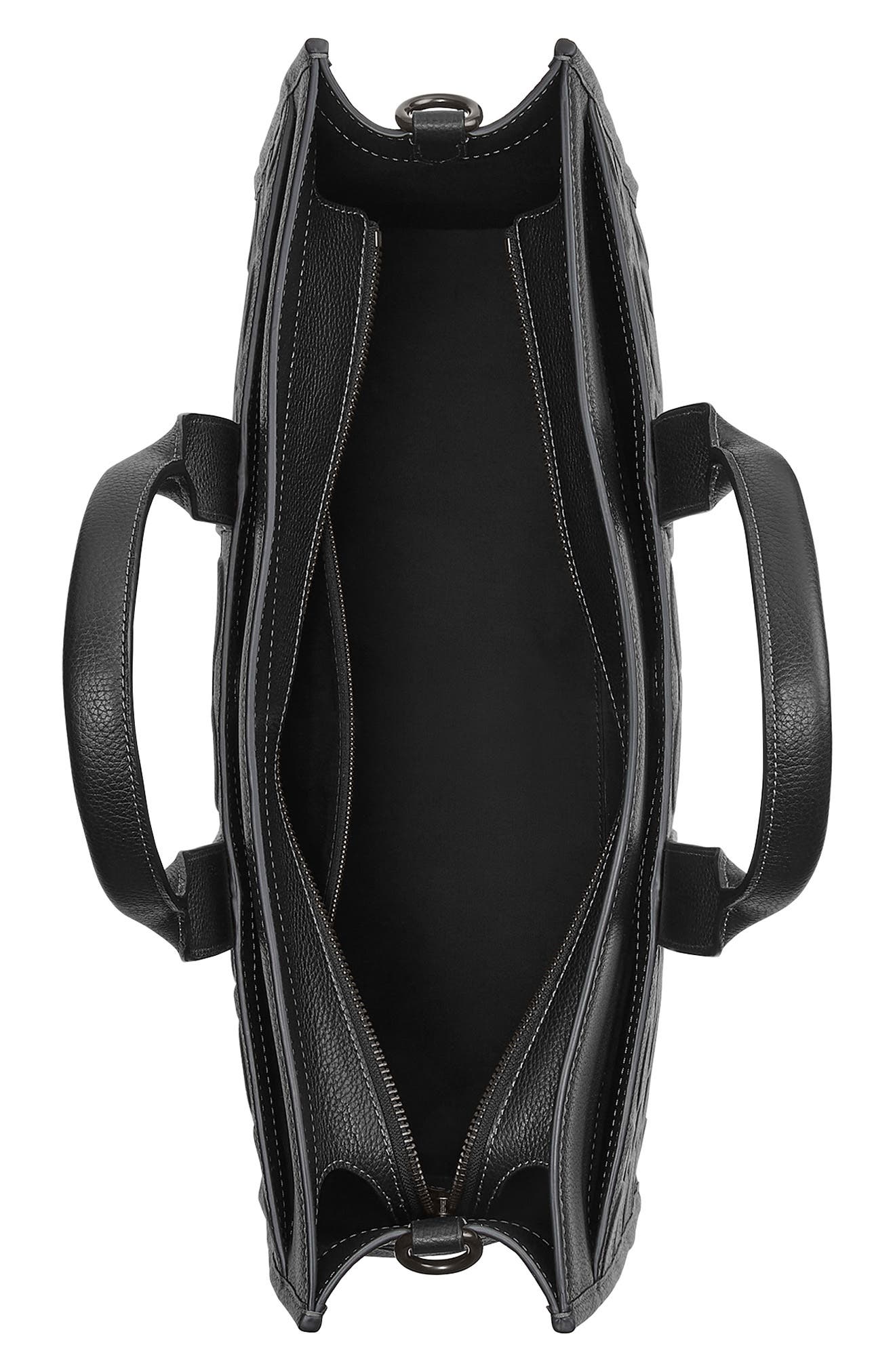 COACH Wesley Maxi Signature Embossed Leather Tote, Alternate, color, 