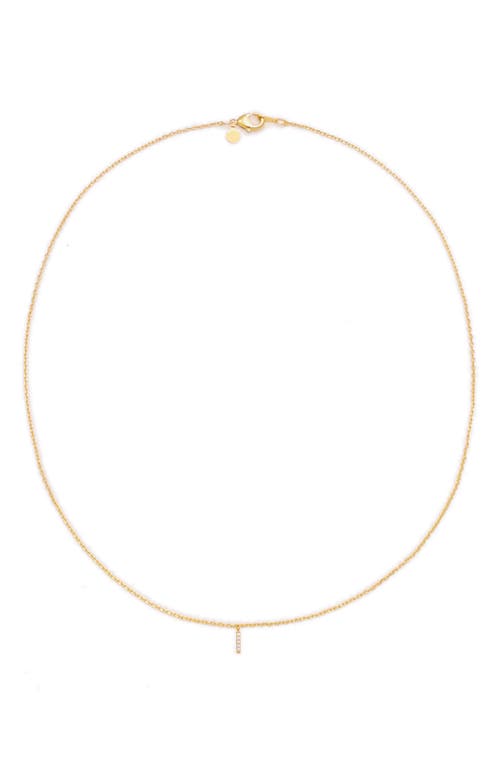 Petit Moments Call Me By Your Name Initial Pendant Necklace In Gold - I