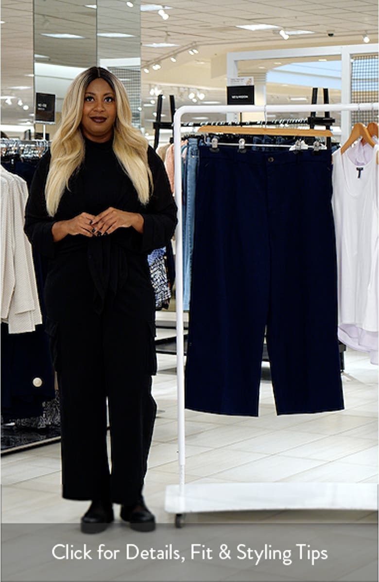 SPANXsupersmooth<sup>™</sup> Crop Wide Leg Stretch Twill Pants, sales video thumbnail