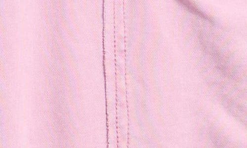 Shop Tractr Kids' Wide Leg French Terry Cargo Pants In Rose Pink