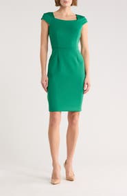 Calvin Klein Cap Sleeve Sheath Dress
