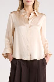 TWP Boyfriend Silk Button-Up Shirt