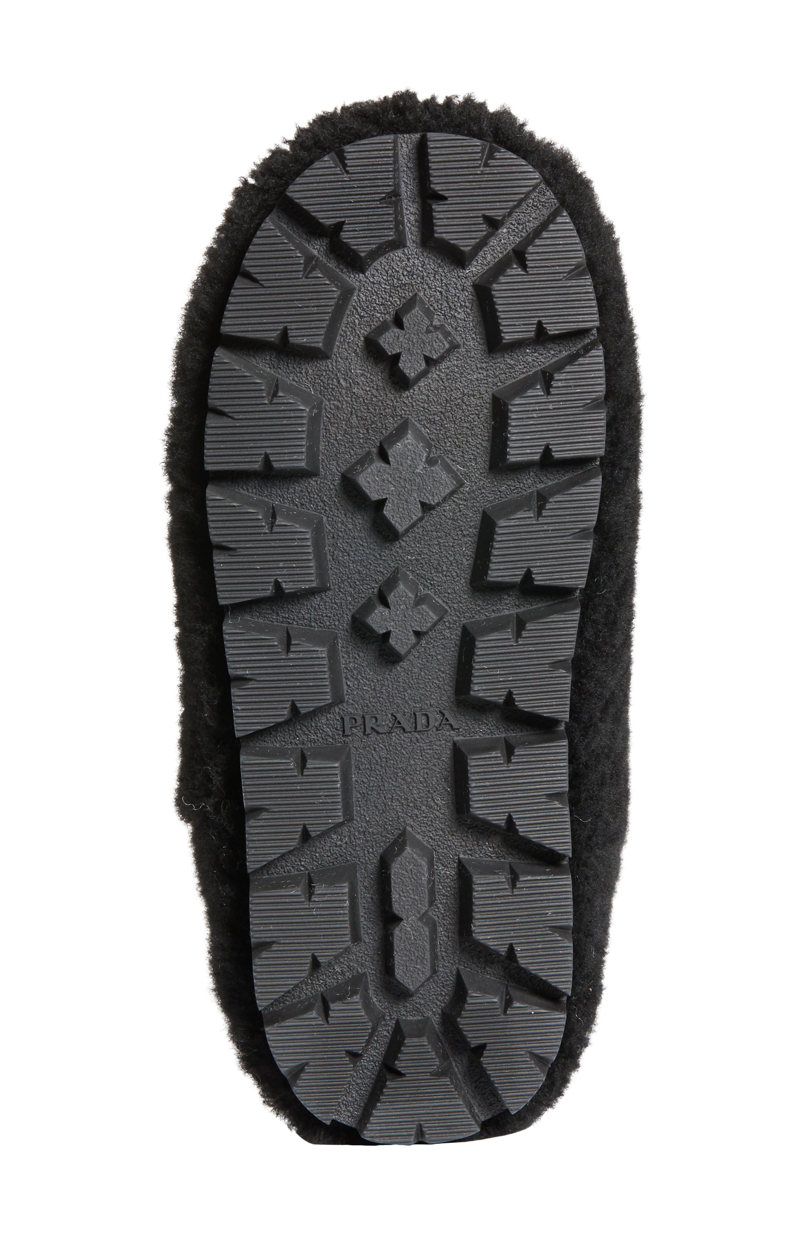 Prada Genuine Shearling Bootie, Alternate, color, 