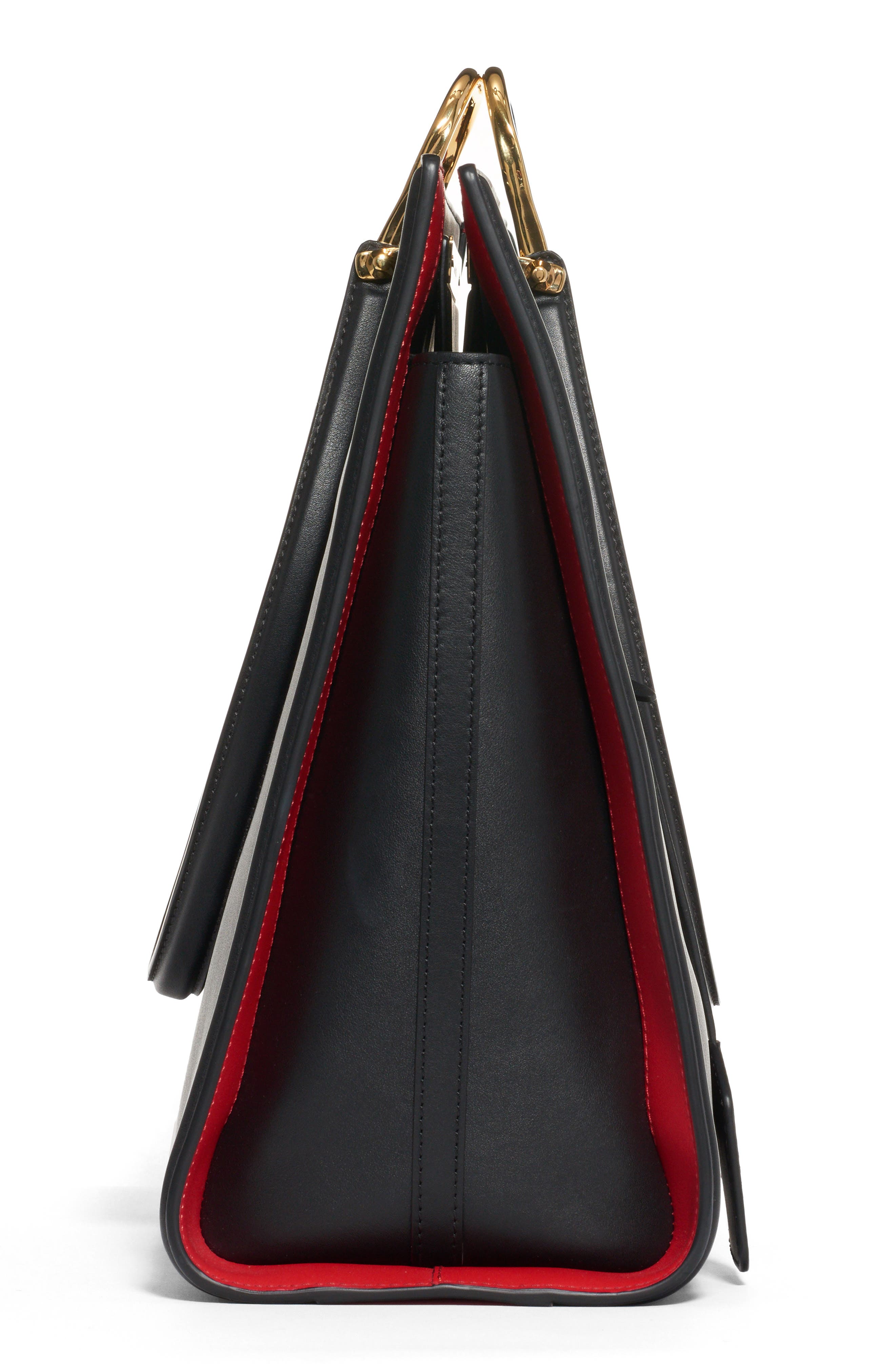 McQueen Alexander McQueen The Tall Story Leather Tote, Alternate, color, 
