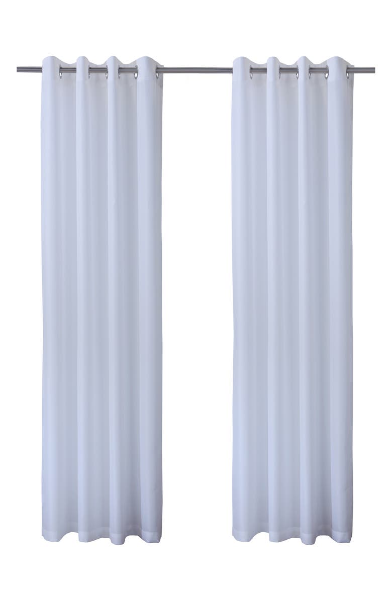 Outdoor Decor by Commonwealth Outdoor Grommet Window Panel, Main, color, White