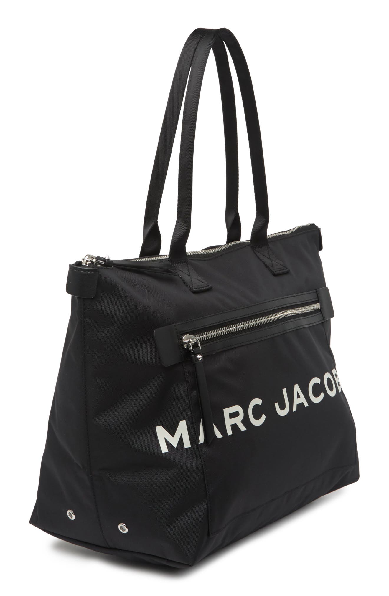 Marc Jacobs Zip Logo Tote Bag, Alternate, color, 