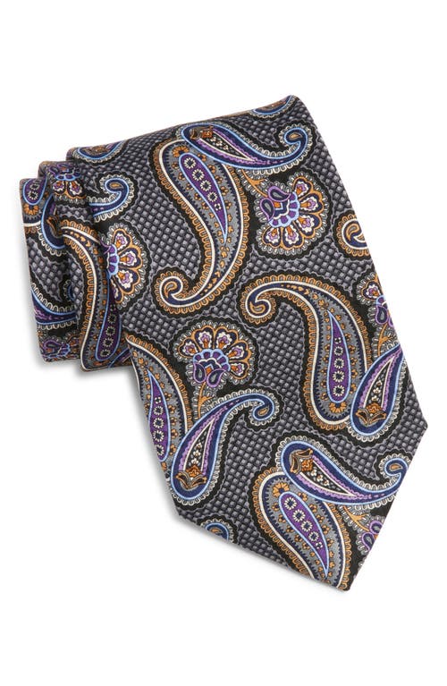 Nordstrom Paisley Silk Tie In Gray