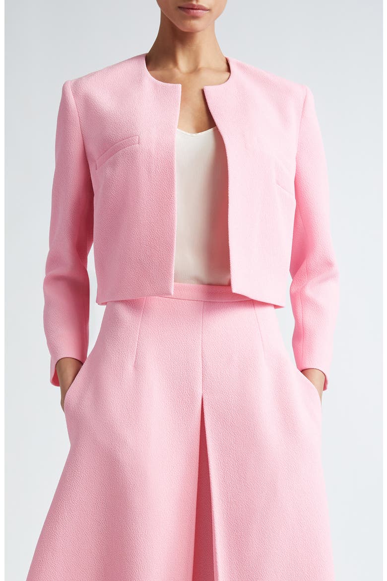 Mirca Double Pocket Crop Jacket, Main, color, ROSE PINK