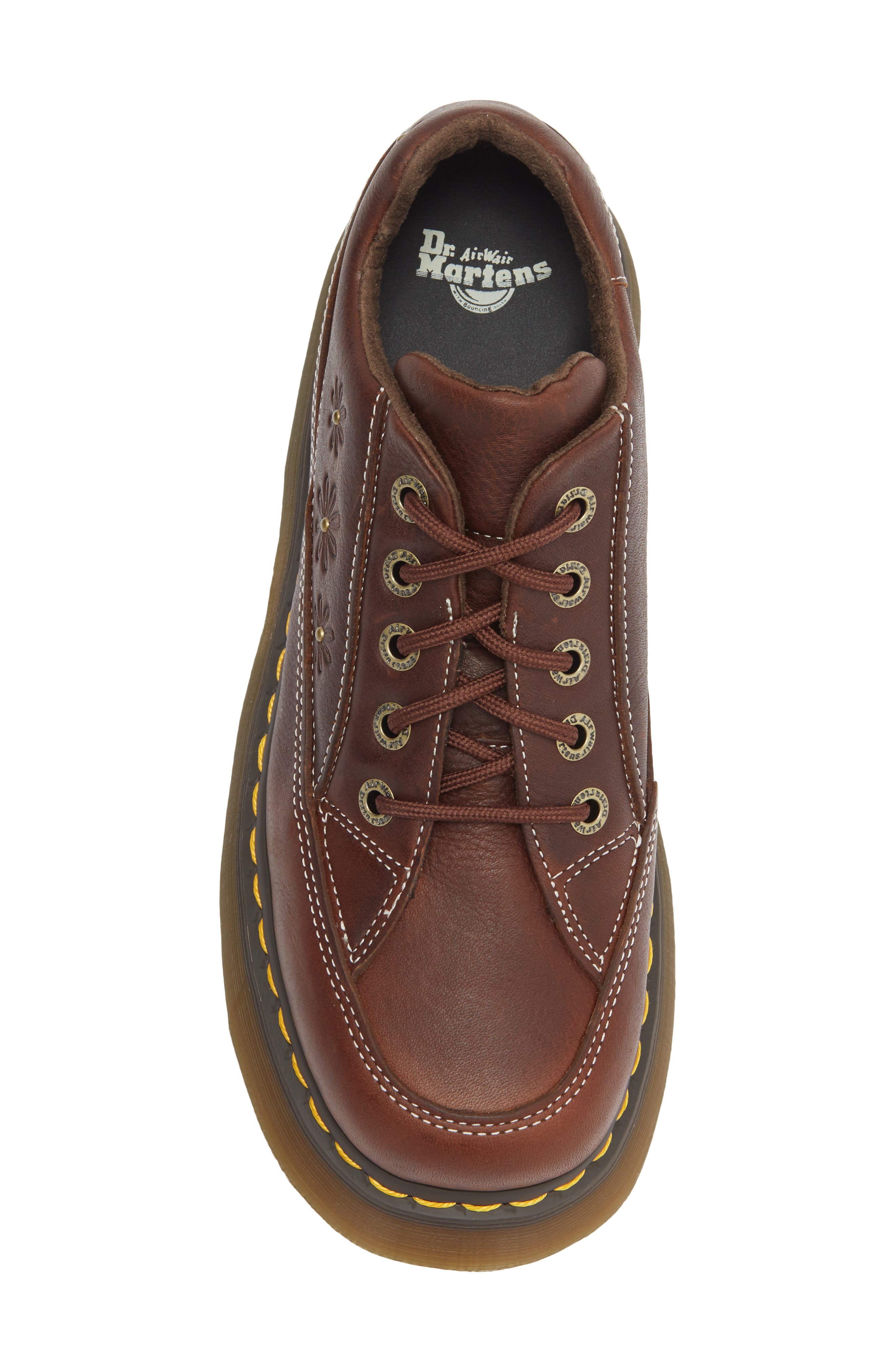 Dr. Martens Buzz 5i Flower Platform Oxford, Alternate, color, Dark Brown