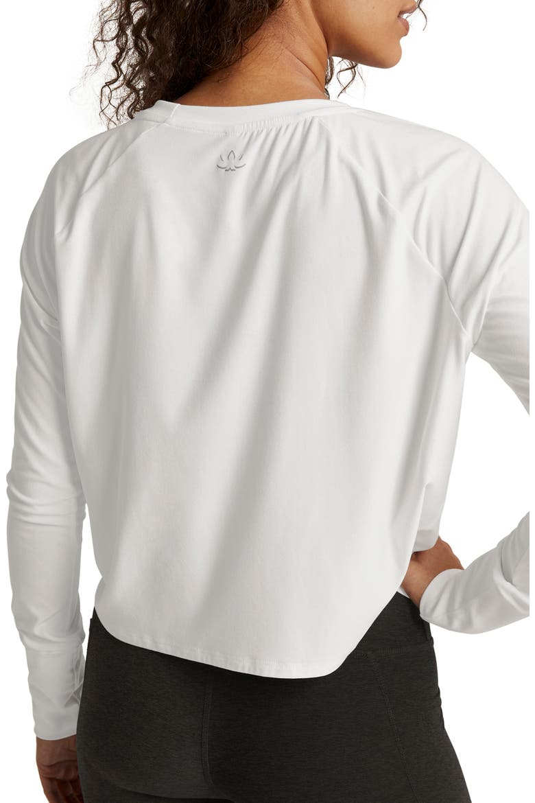 Featherweight Long Sleeve T-Shirt, Alternate, color, CLOUD WHITE