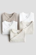 H&M 5-Pack Wrapover Bodysuits