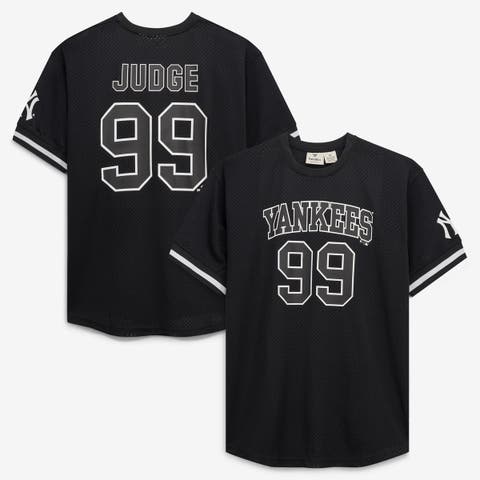 Men's Fanatics Aaron Judge Black/White New York Yankees Big & Tall Heavyweight Mesh Jersey