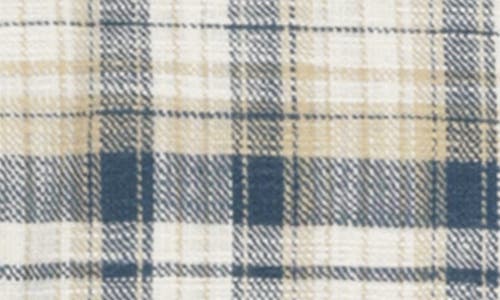 Rylee + Cru Kids' Print Long Sleeve Button-up Shirt In Blue