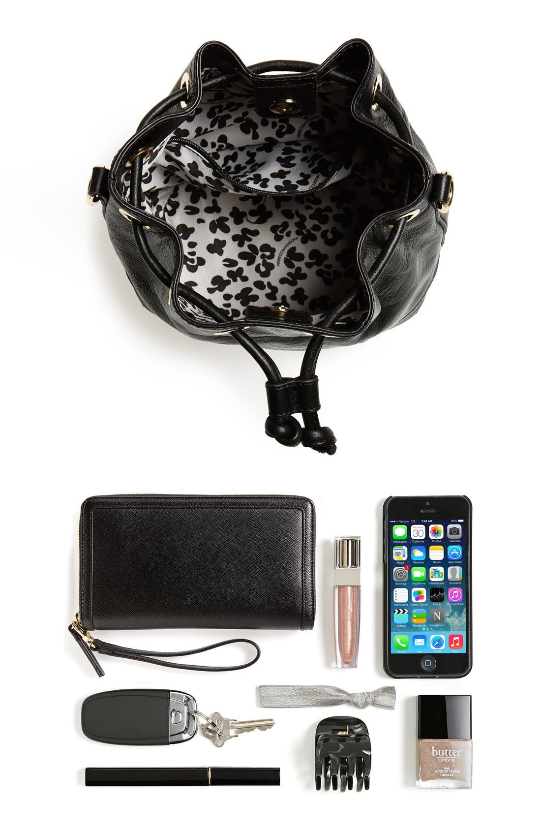 Rebecca Minkoff 'Mini Fiona' Bucket Bag, Alternate, color, 