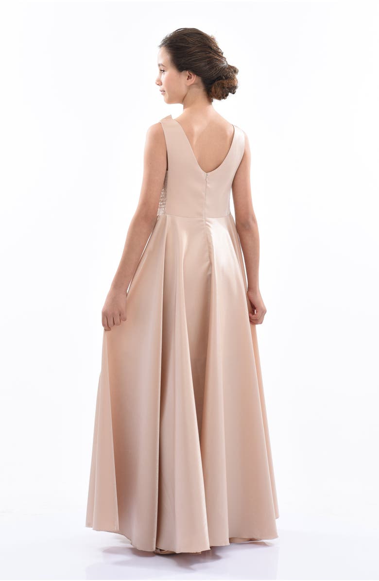 Tulleen Lenelle Dress, Alternate, color, Gold