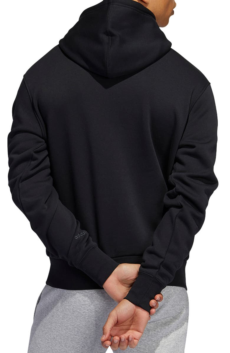 adidas Originals Circle Logo Cotton Graphic Hoodie, Alternate, color,