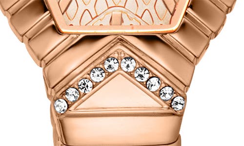 Just Cavalli Snake Bracelet Watch, 22mm X 35mm In Gold