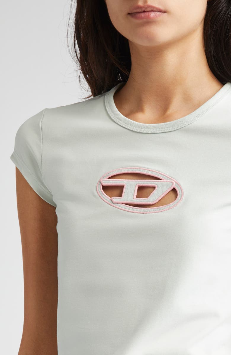 DIESEL® T-Angie Embroidered Logo Cutout T-Shirt | Nordstrom