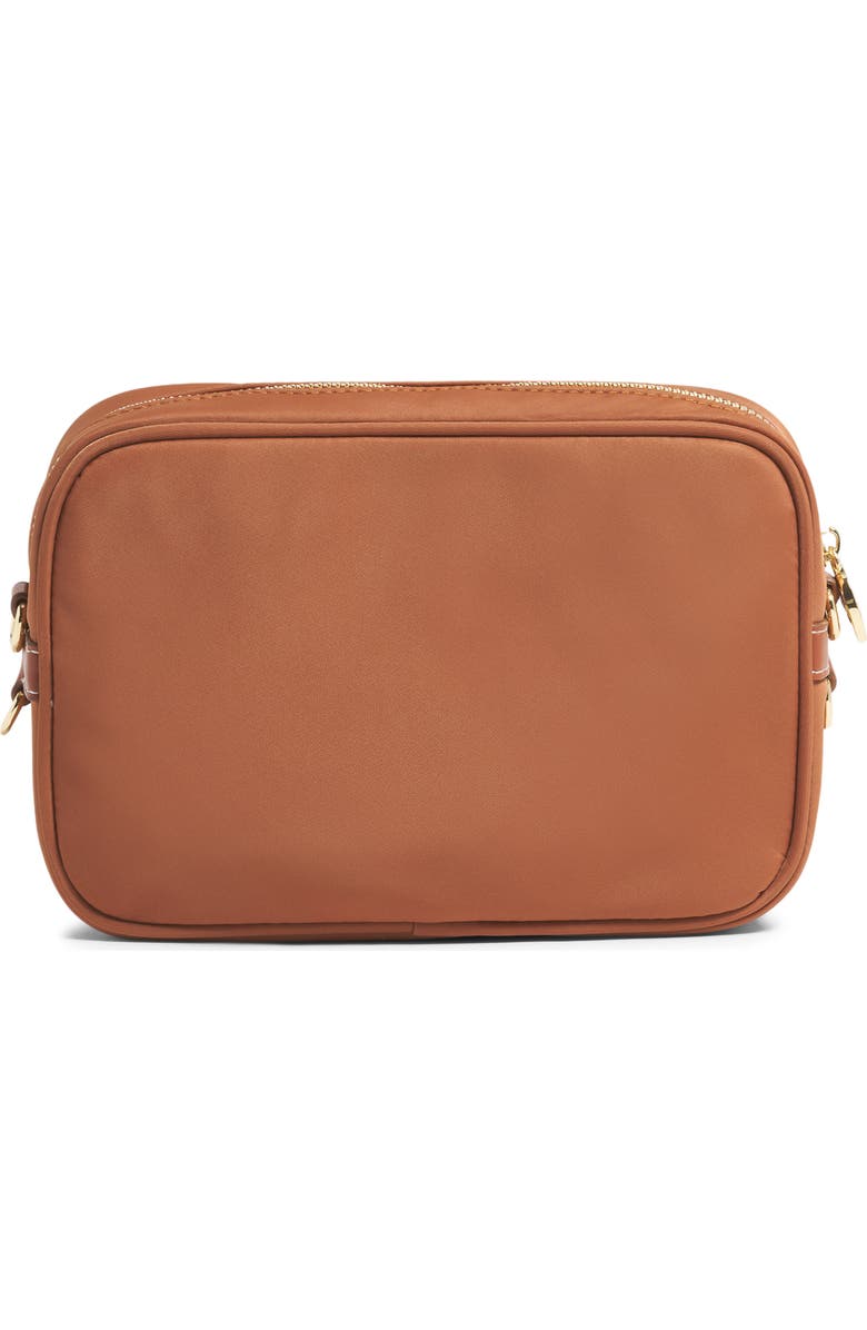 Stoney Clover Lane Compact Nylon Camera Crossbody Bag, Main, color, Saddle