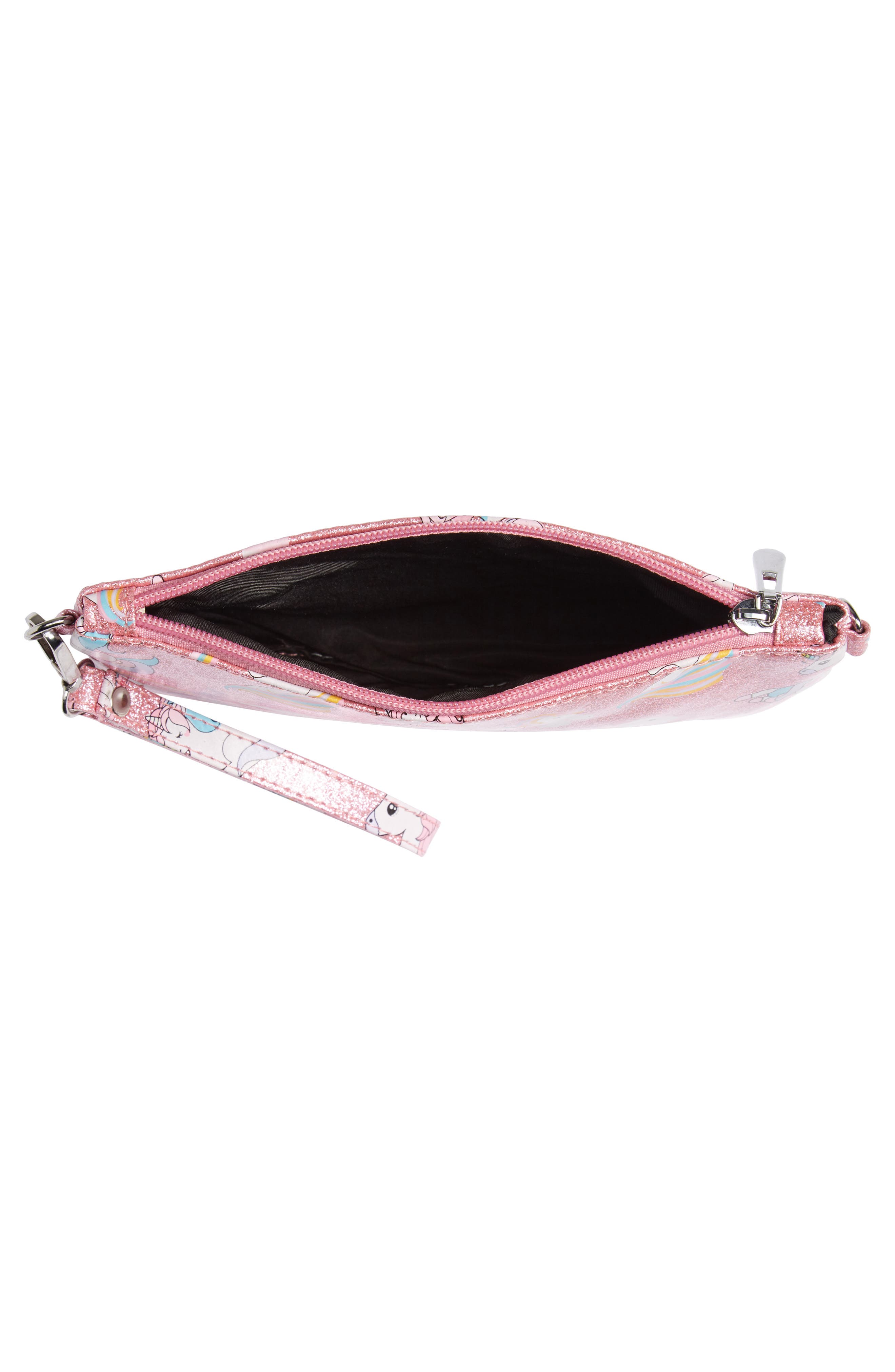 Bari Lynn Glitter Unicorn Shoulder Bag, Alternate, color, 