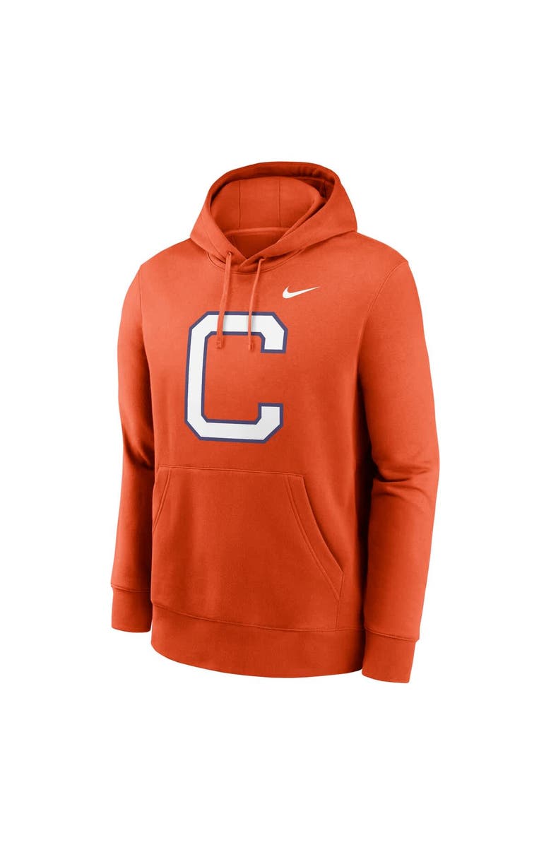 Nike Men's Nike Orange Clemson Tigers Primetime Alternate Logo Club Fleece Pullover Hoodie, Alternate, color, Orange