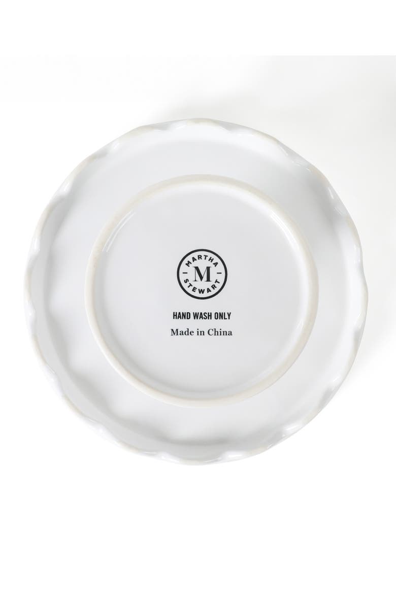 Patterson Round Stoneware Cake Stand, Alternate, color, White