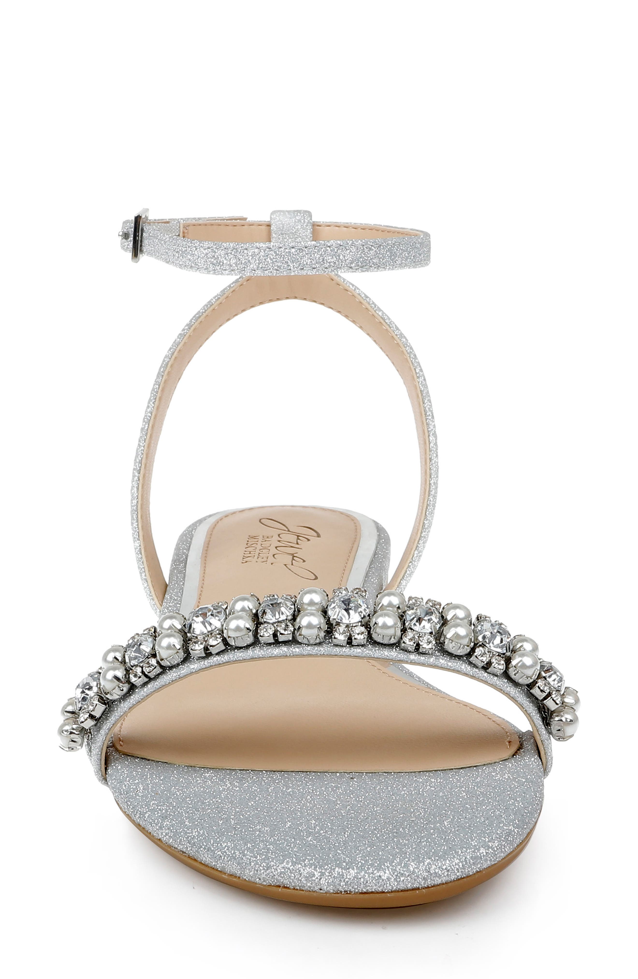 Jewel Badgley Mischka Daria Ankle Strap Sandal, Alternate, color, 