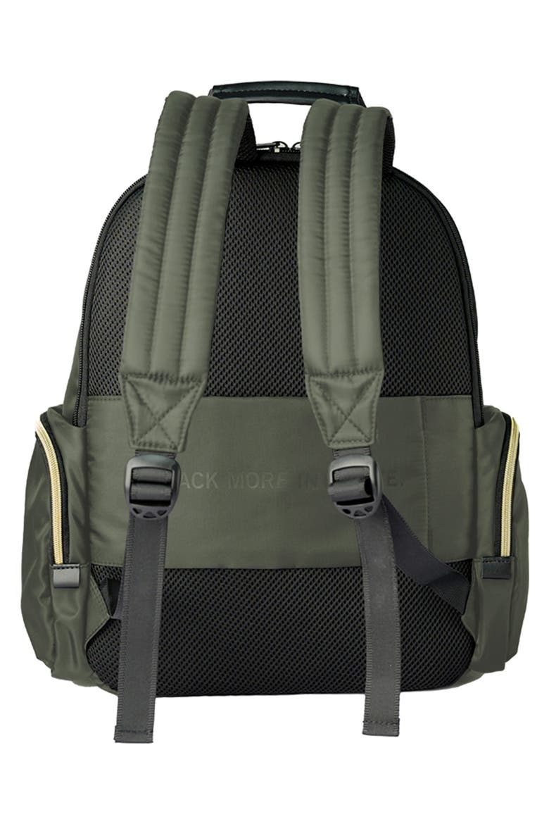 Madison Square 2-Piece Hardside Carry-On Luggage & Backpack Set, Alternate, color, OLIVE