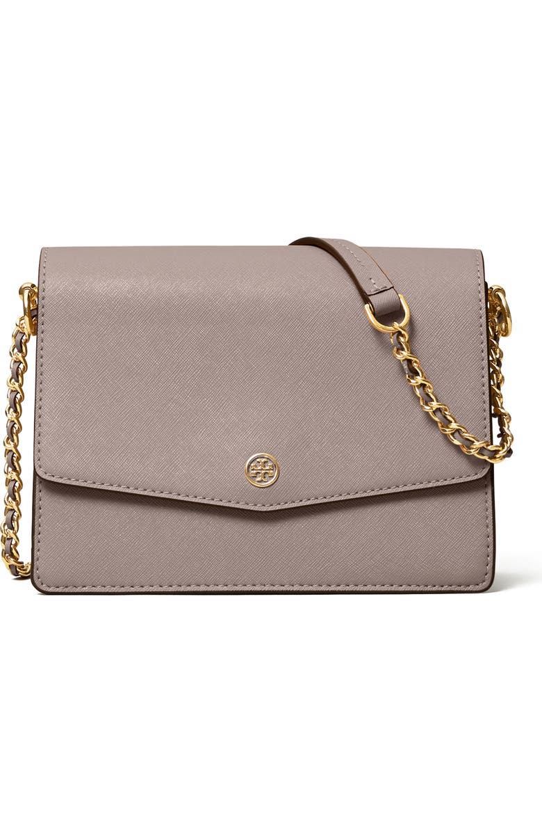 Tory Burch Robinson Convertible Leather Shoulder Bag, Main, color,
