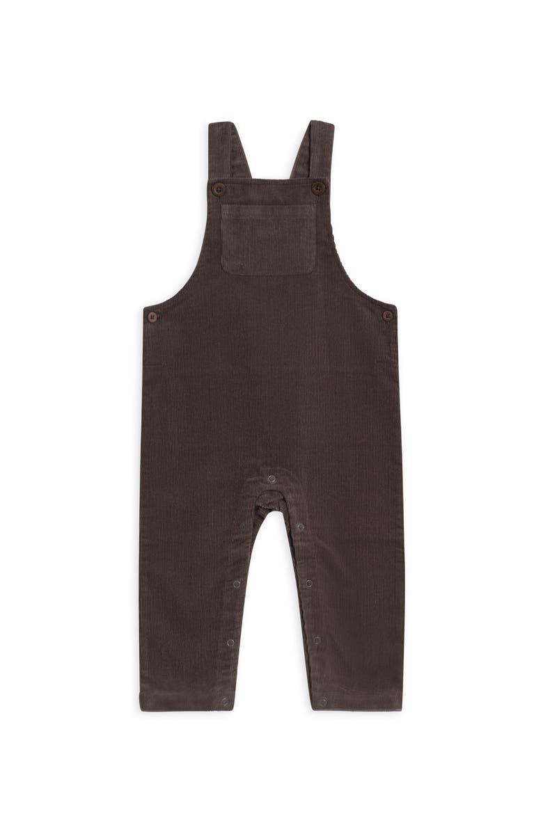 Kendi Remi Organic Corduroy Overalls, Main, color, Ash