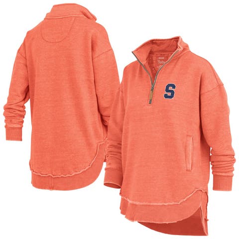 Women's Pressbox Orange Syracuse Orange Northfork Sojourn Poncho Quarter-Zip Sweatshirt