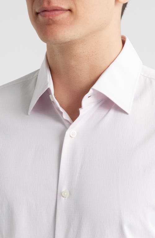 Hugo Boss Boss Hank Kent Slim Fit Performance Stretch Dress Shirt In White