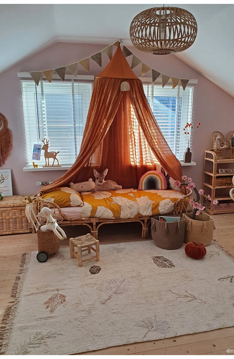 Lorena Canals Pine Forest Washable Cotton Rug, Alternate, color, Brown Tones